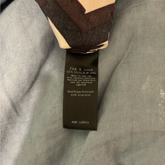 rag & bone chevron print button down - Picture 4 of 4